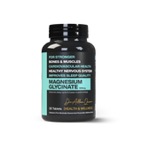 Magnesium Glycinate 500mg supplement bottle by Dr. Affan Qaiser Health & Wellness – high-absorption magnesium tablets for relaxation, muscle strength, and overall wellness, 30 tablets pack.