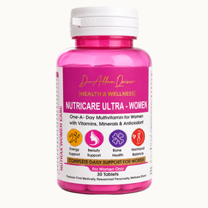 Nutricare Ultra – Women | One-A-Day Multivitamin for Women – 30 Tablets